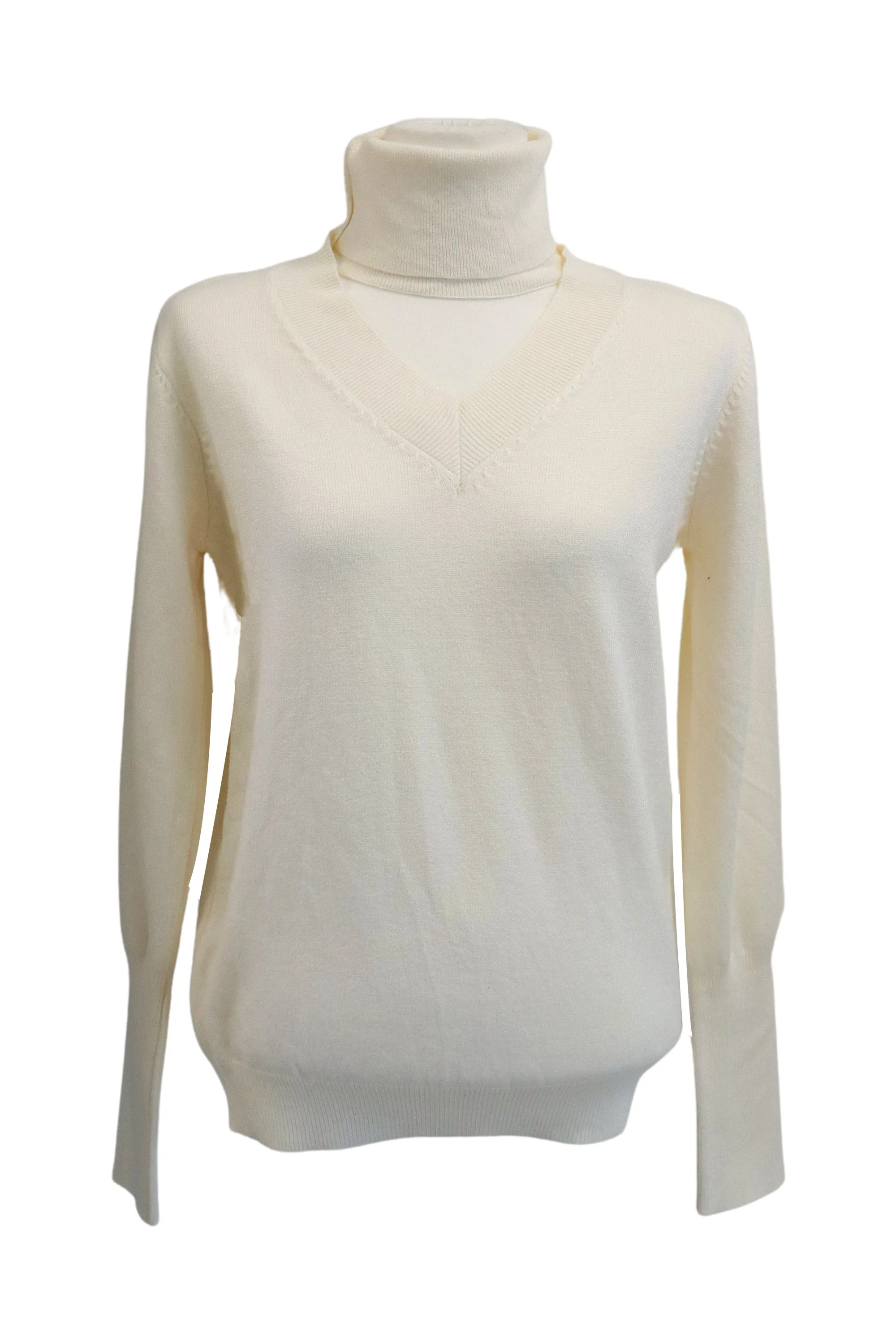 Ali Choker V-neck Knit Top