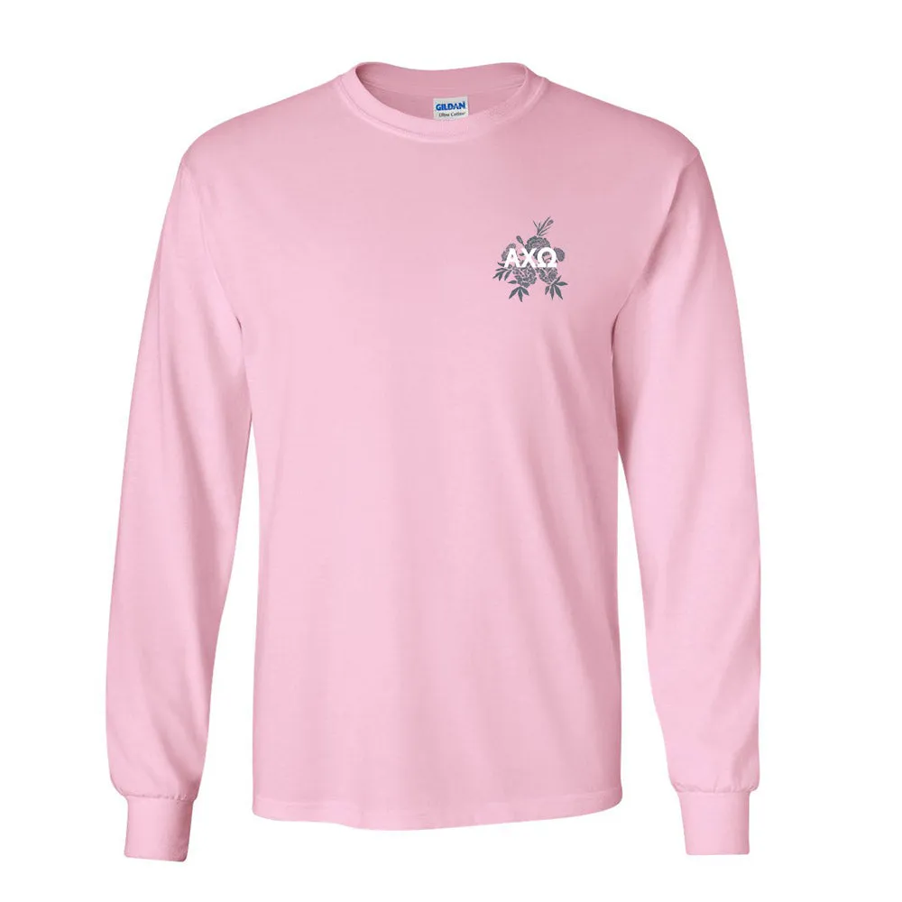 Alpha Chi Omega // Long Sleeve Flower