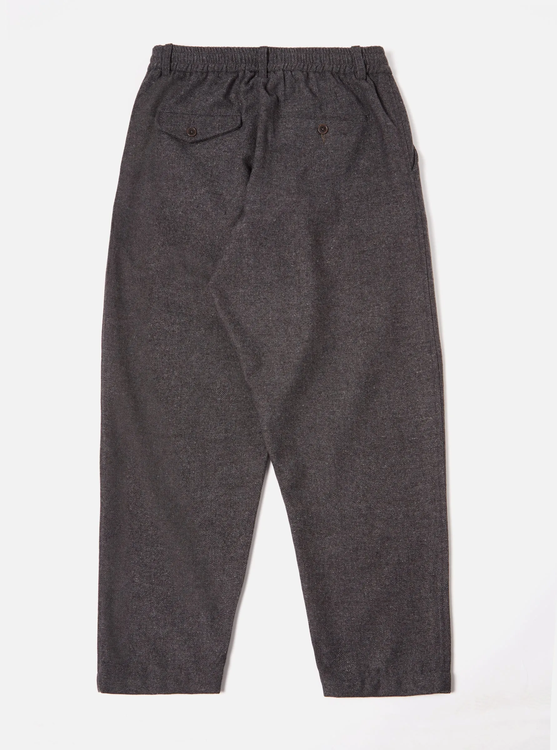 Anders Wool Pleated Track Pant | Grey