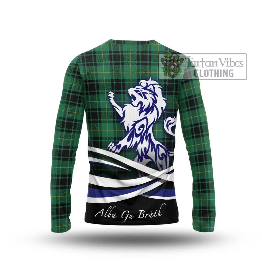 Arthur Ancient Tartan Long Sleeve T-Shirt with Alba Gu Brath Regal Lion Emblem
