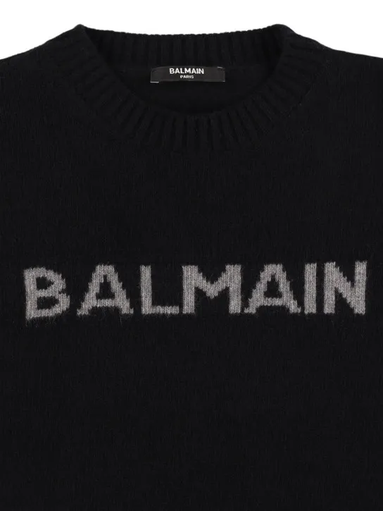 Balmain   Wool blend knit sweater 