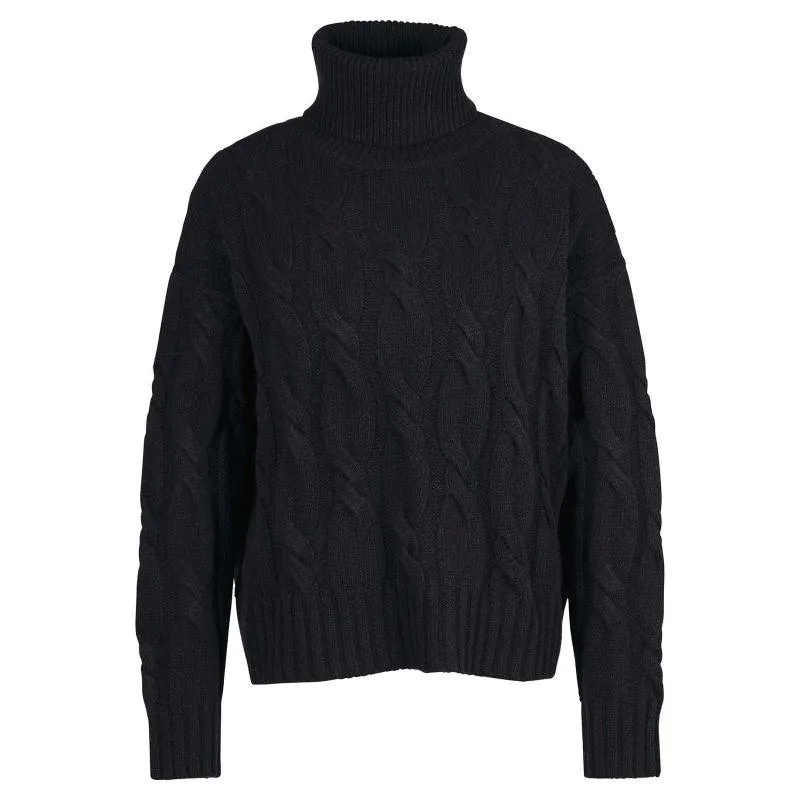 Barbour Pendula Ladies Roll Neck Knit - Black