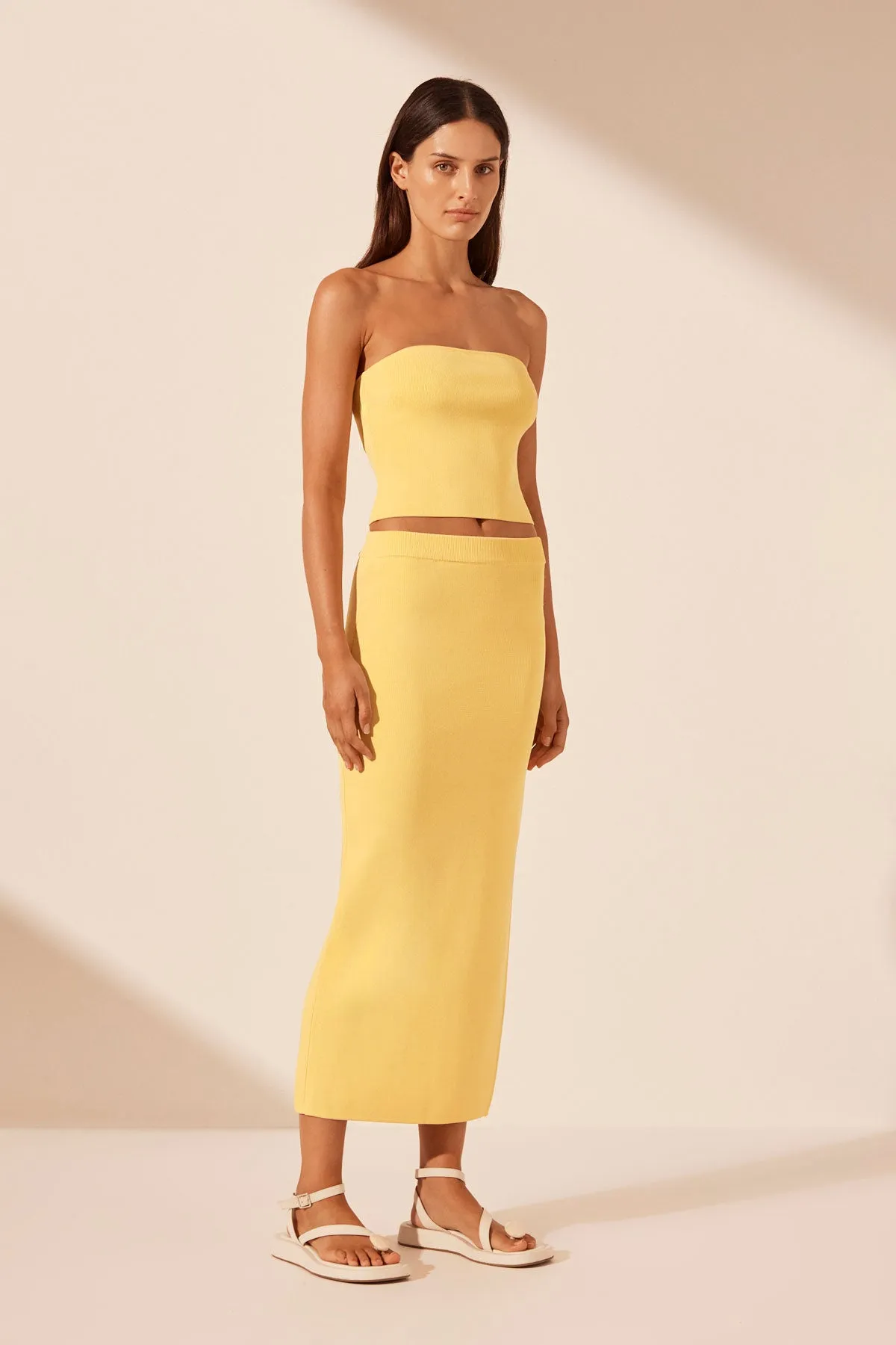 BASIC TUBE TOP - LEMON