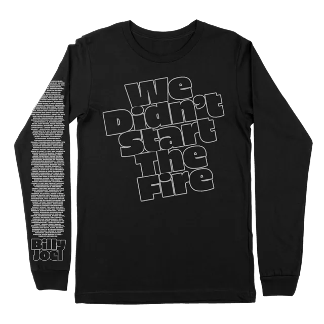 Billy Joel "We Didn't Start the Fire" Long Sleeve