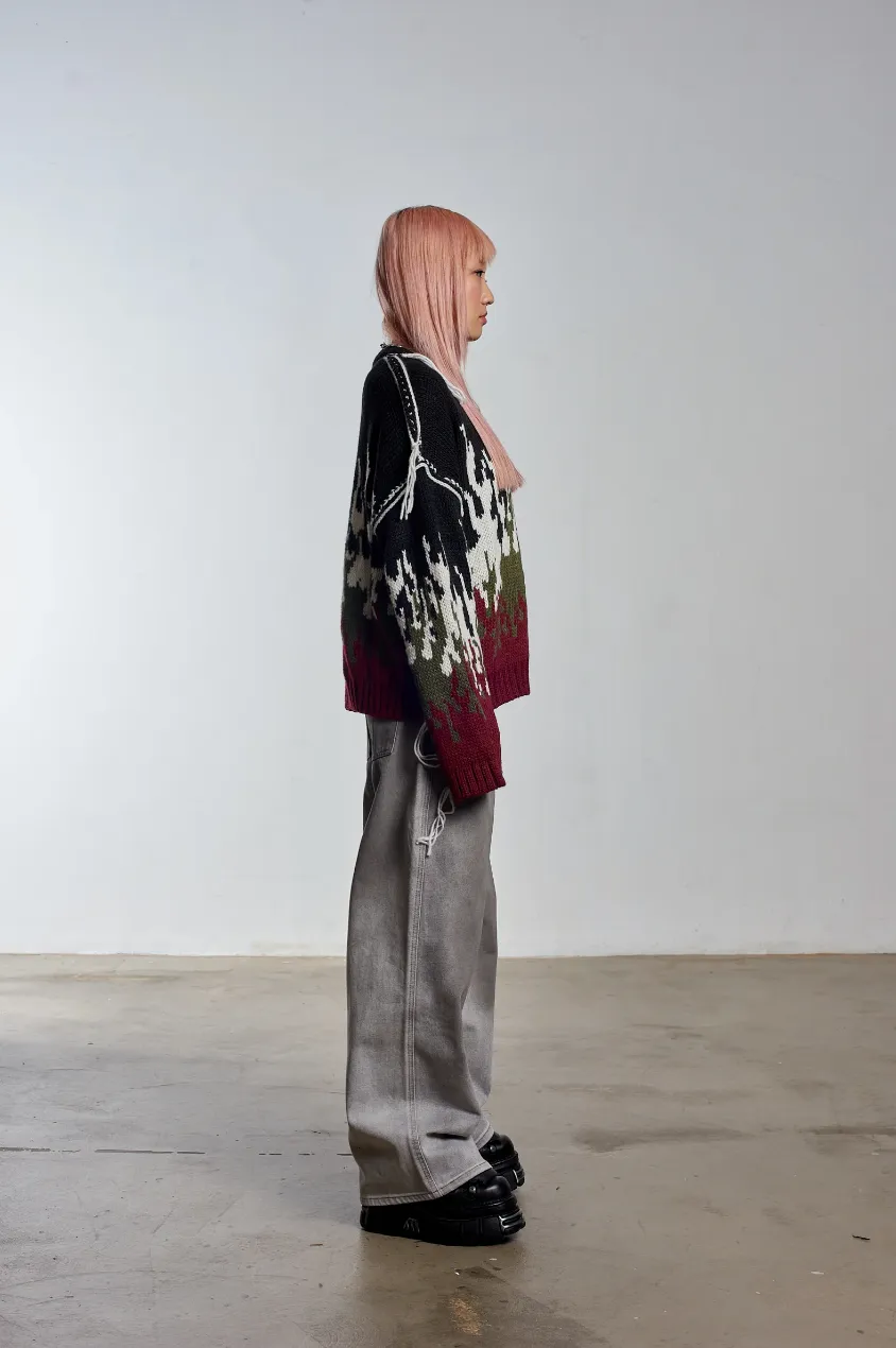 BURN CHUNKY FLAME KNIT