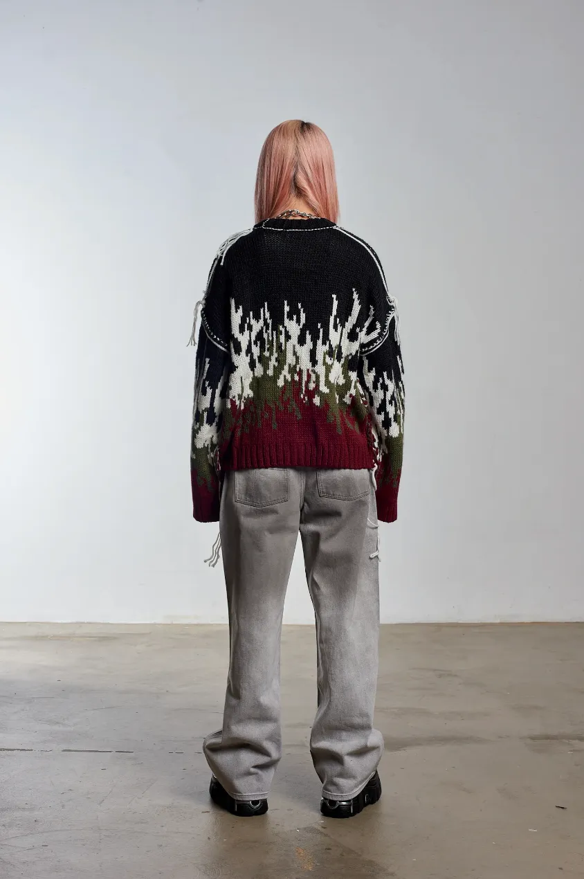 BURN CHUNKY FLAME KNIT