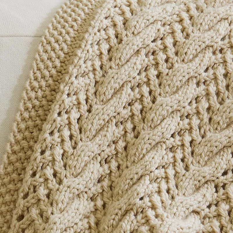 Cables and Lace Afghan