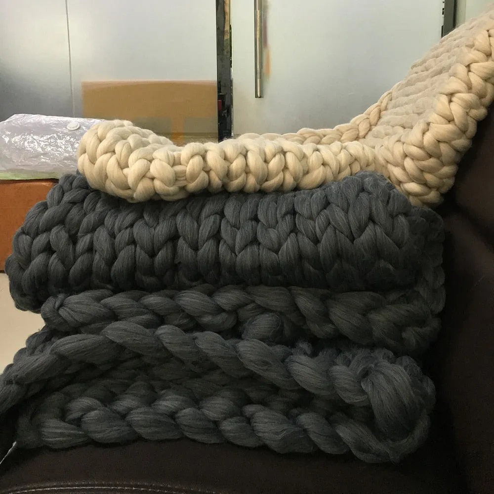Chunky Knit Blanket