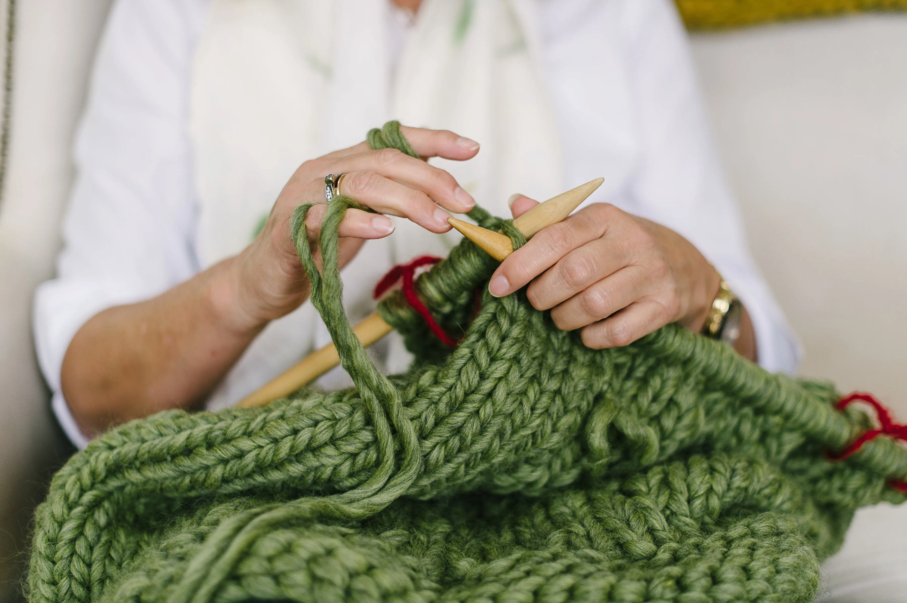 Chunky Knit Lap Blanket