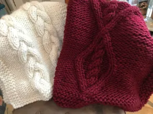 Chunky Knit Lap Blanket