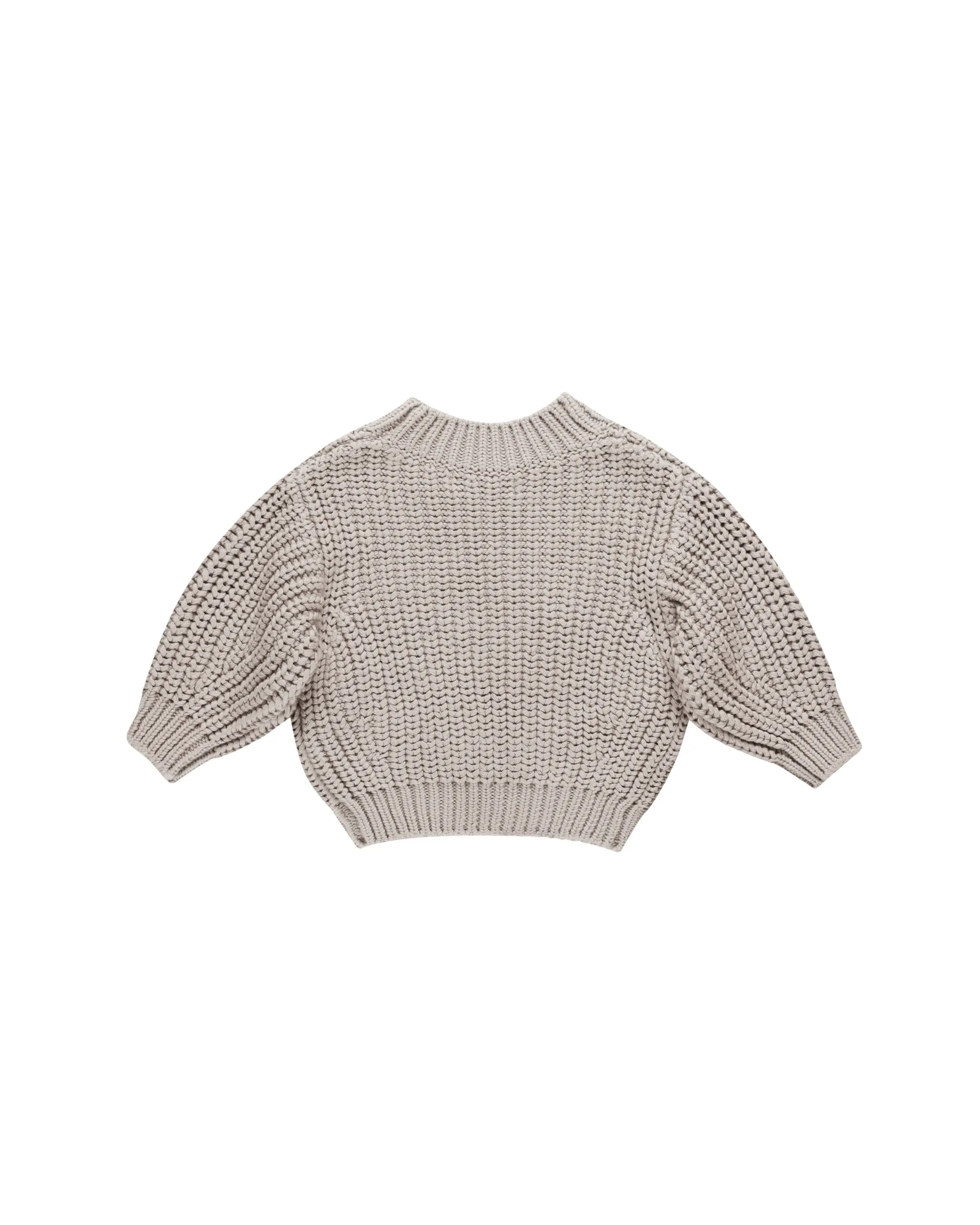 Chunky Knit Sweater || Fog