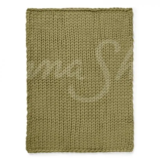 Chunky Knit Throw ~ Sage
