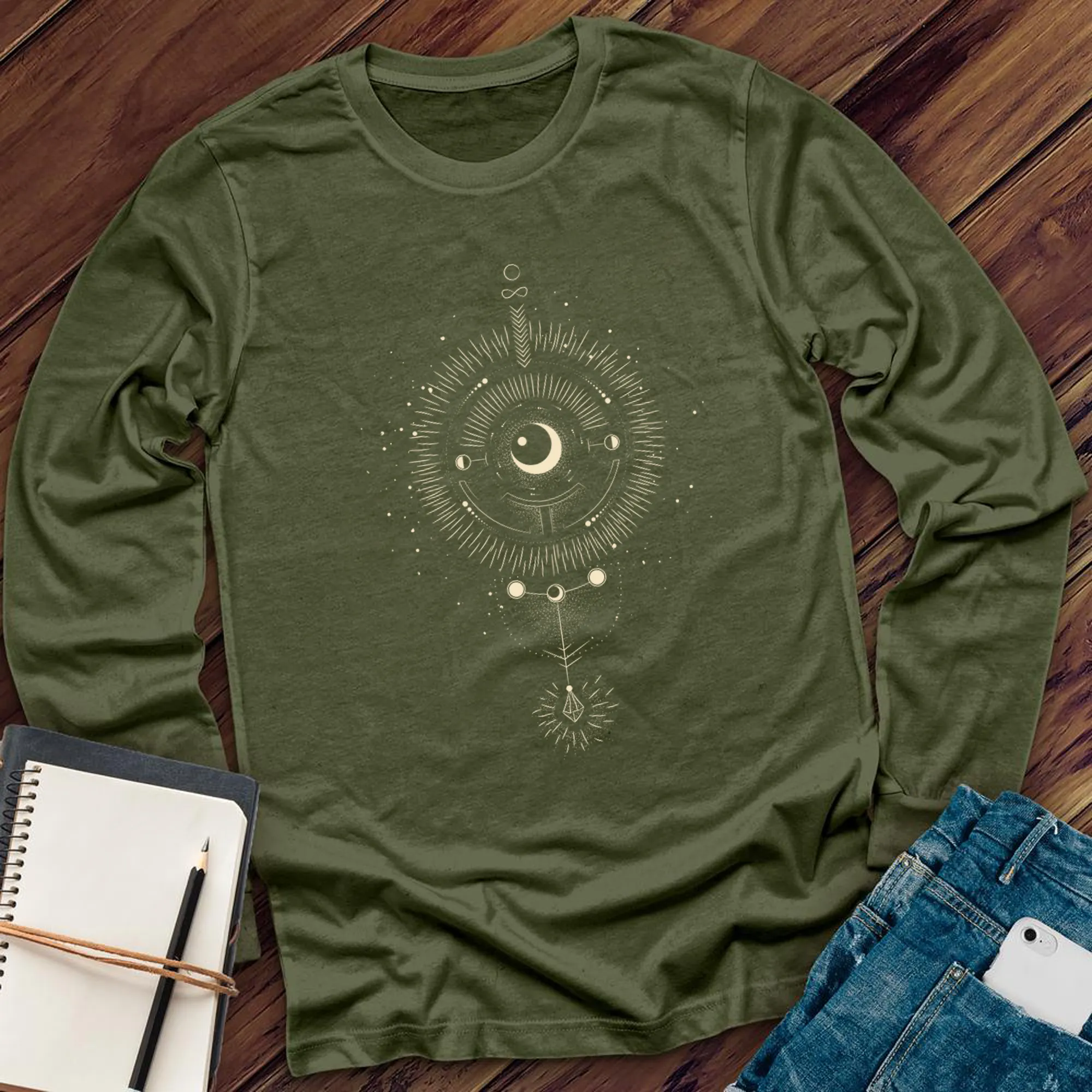 Cosmic Gem And Moon Long Sleeve