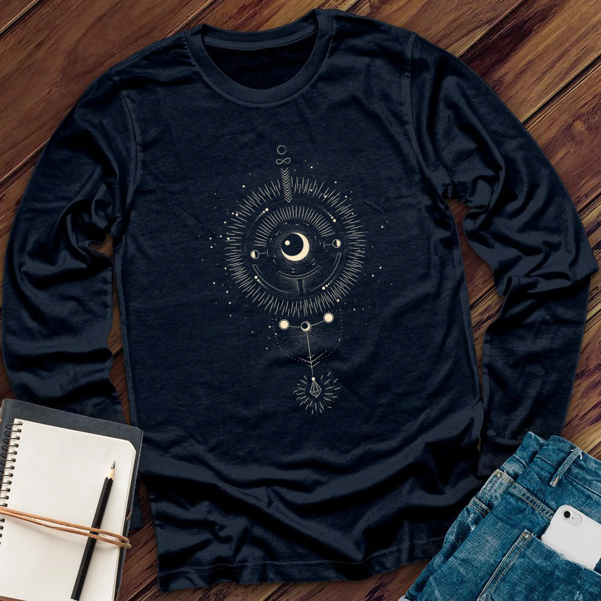 Cosmic Gem And Moon Long Sleeve