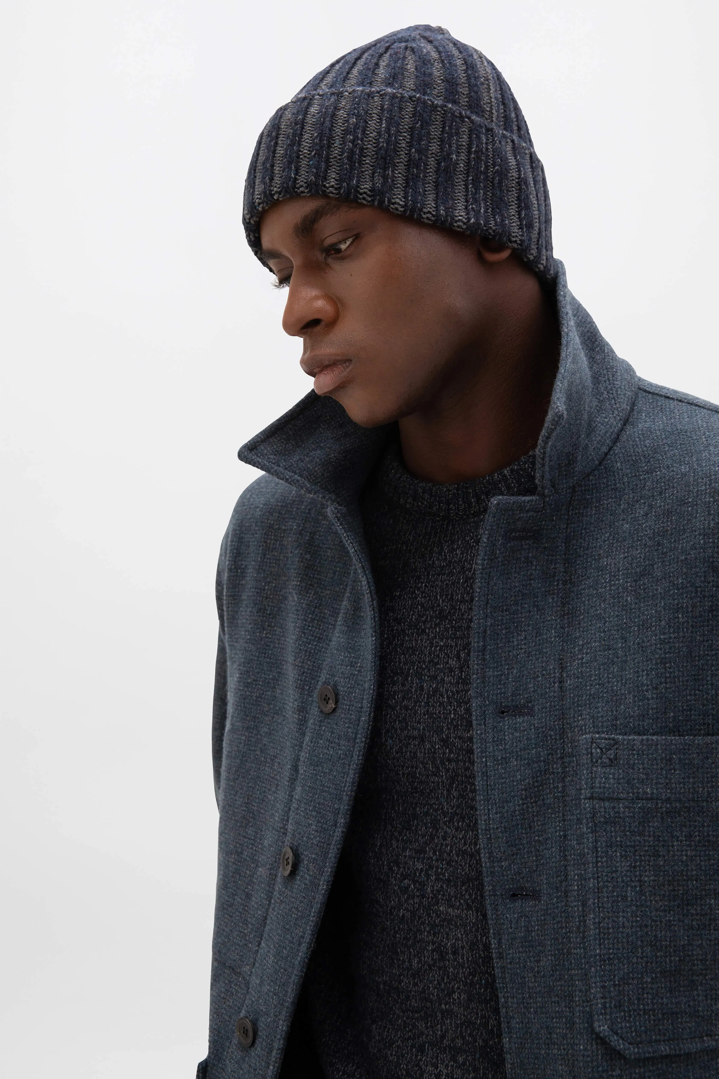 Donegal Cashmere Rib Beanie