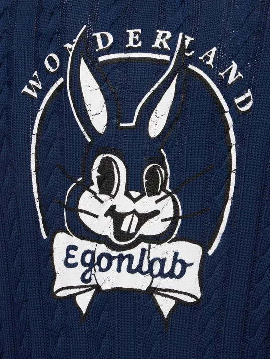 EGONlab   Cotton knit bunny tracksuit 