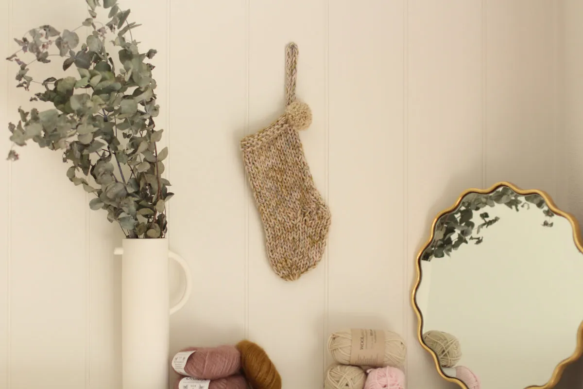 Hedgehog's Christmas Stocking Knitting Kit
