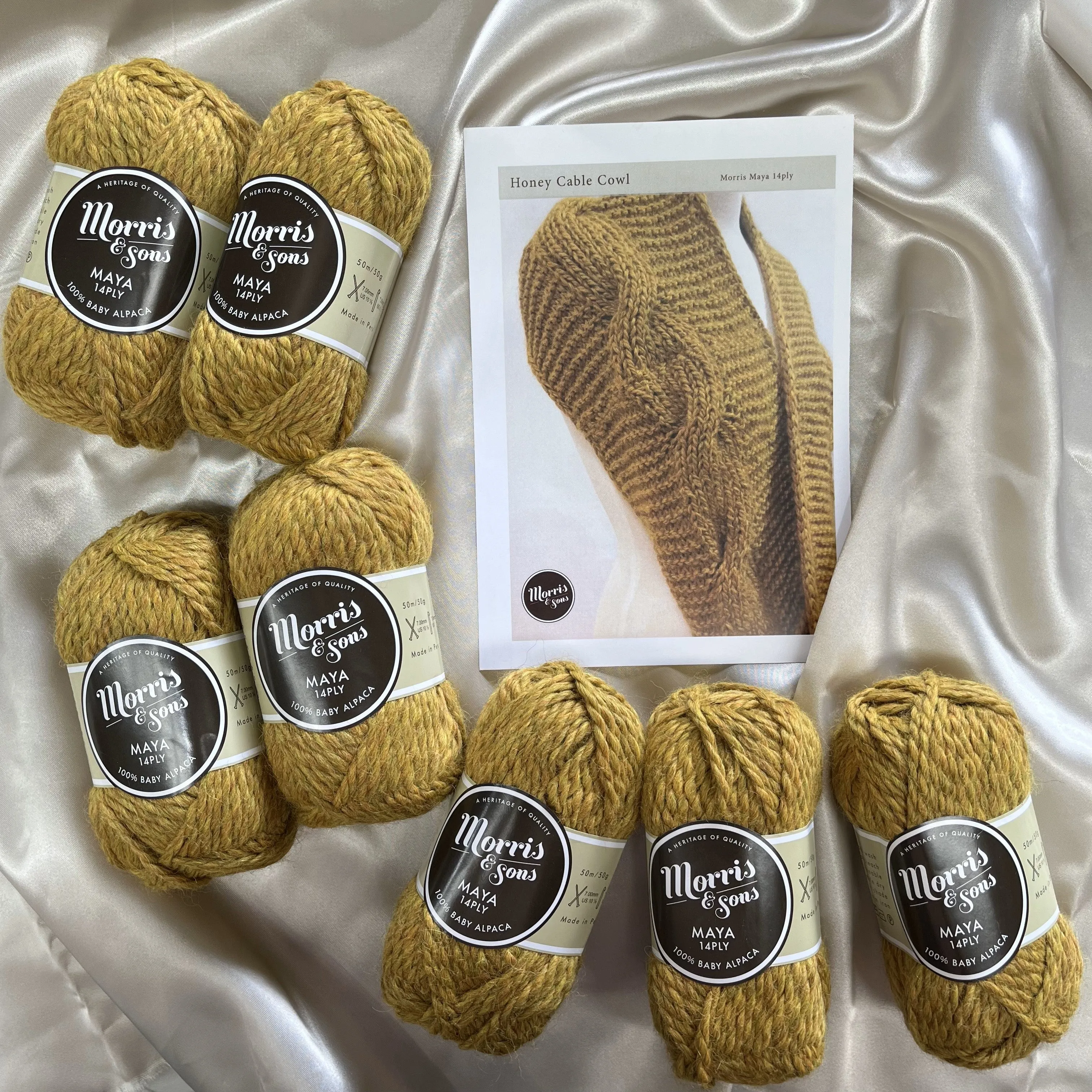 Honey Cable Cowl Kit (Yarn Pattern)