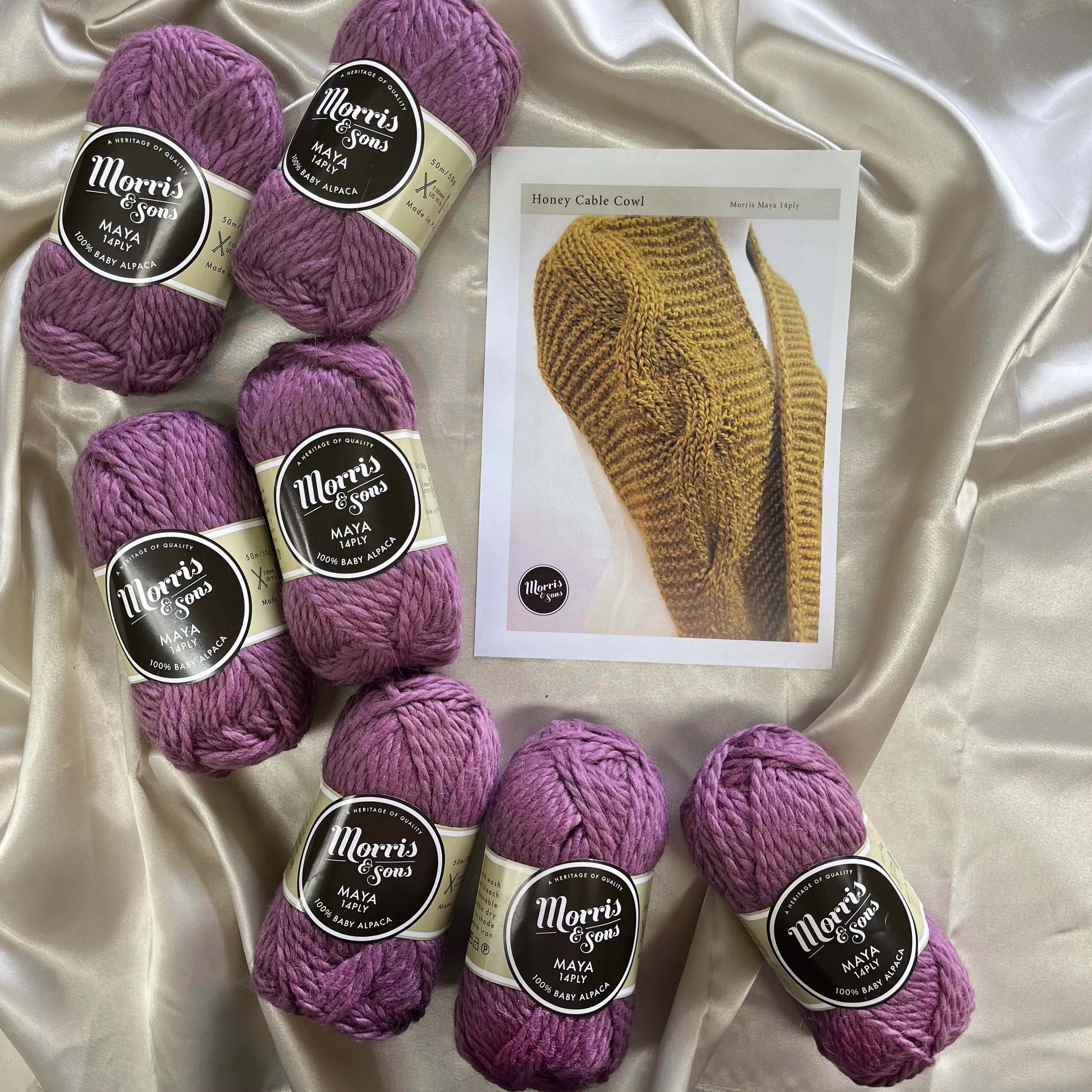 Honey Cable Cowl Kit (Yarn Pattern)