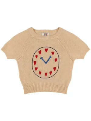 Jellymallow   Short sleeve knit sweater 