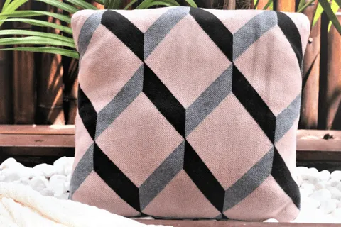 KARLSTAD Cushion Cover Set - Pink & Blue