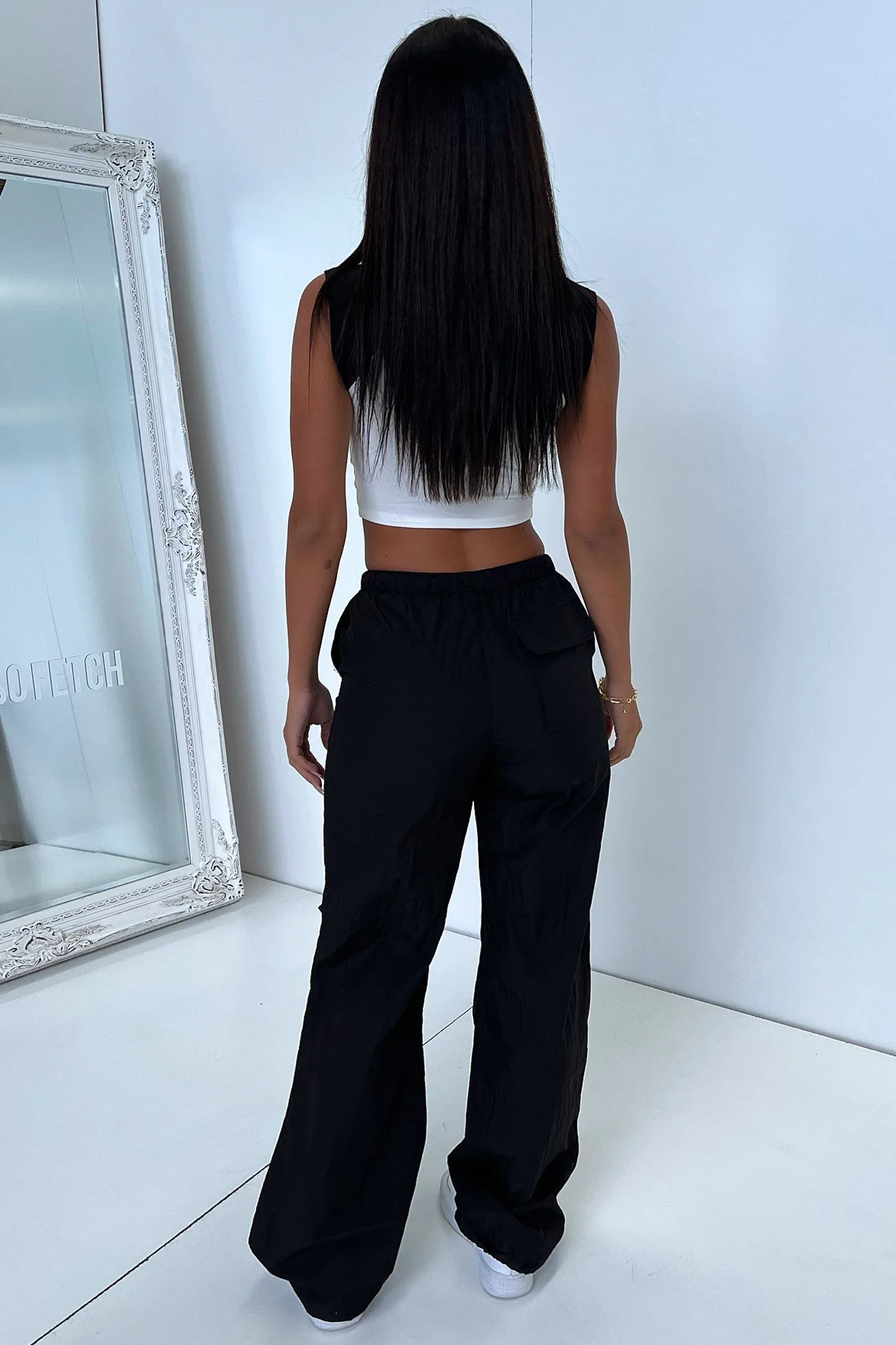 Karter Parachute Pants - Black