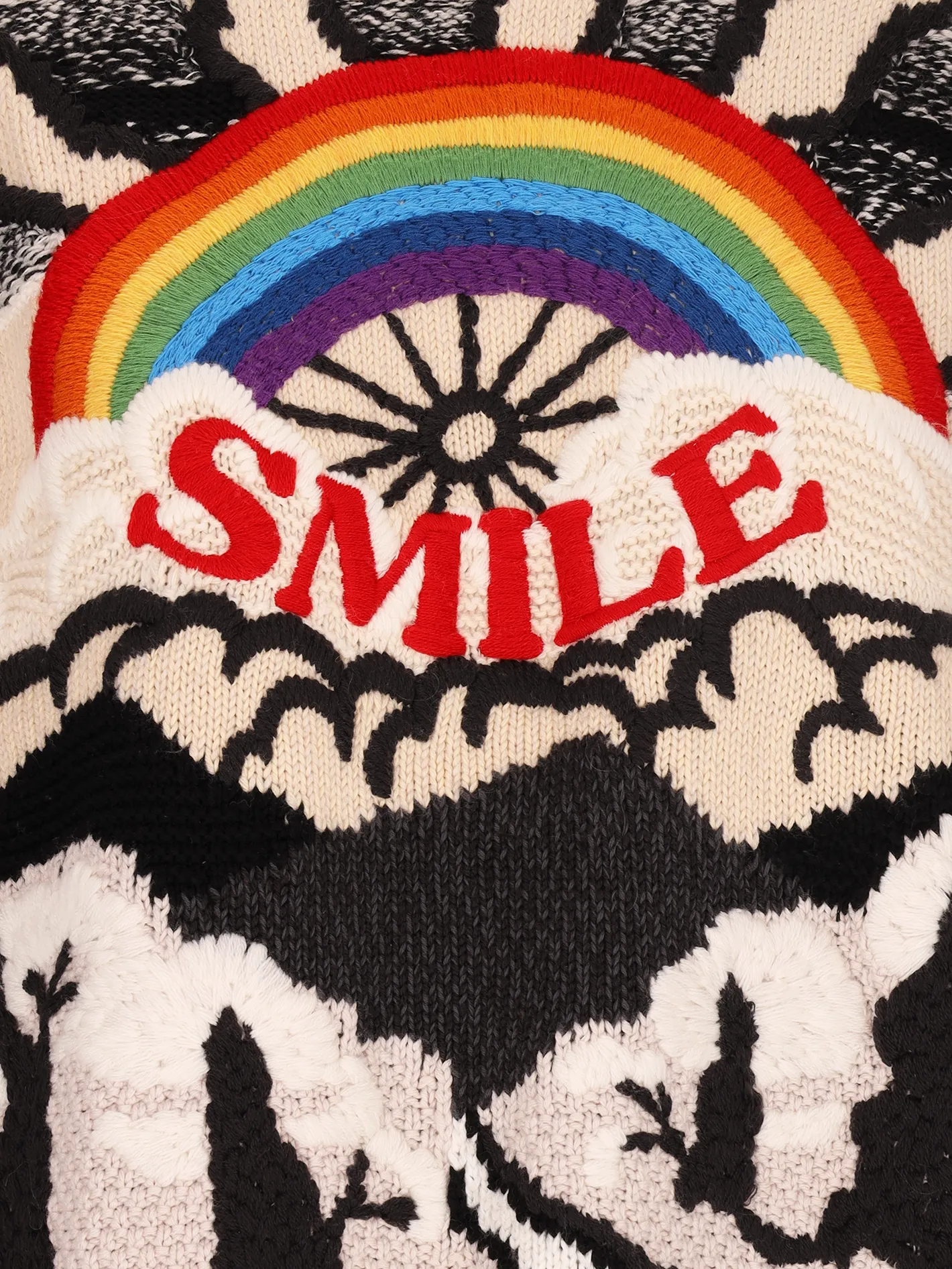kind intarsia wool and cotton-blend sweater