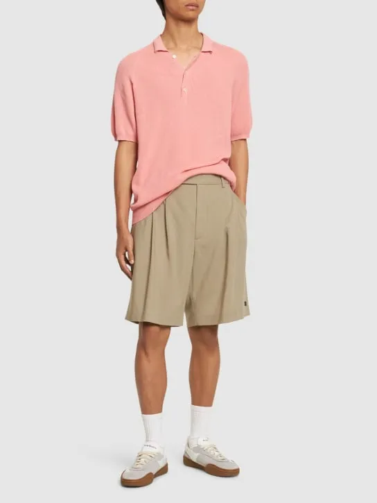 Laneus   Cotton knit s/s polo 