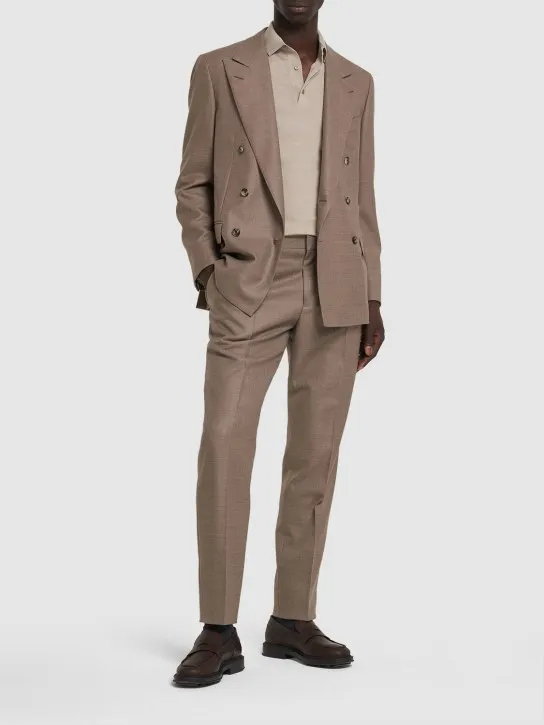Loro Piana   Fine Wish wool knit polo 