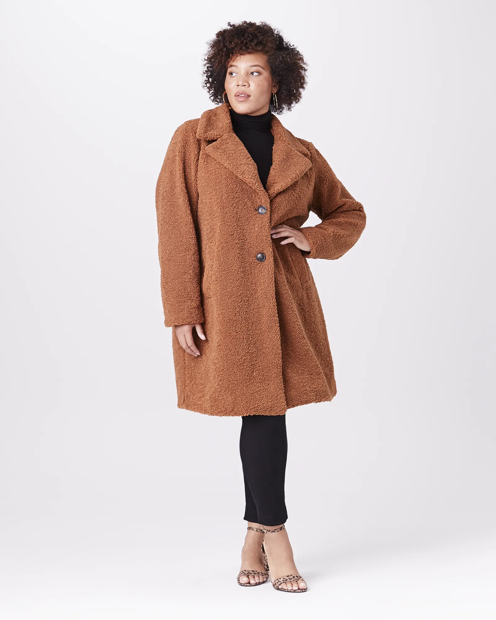 Margaret Oversized Coat | Brown
