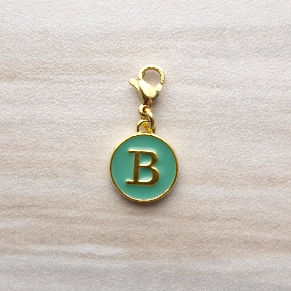 Mint Letter Charm