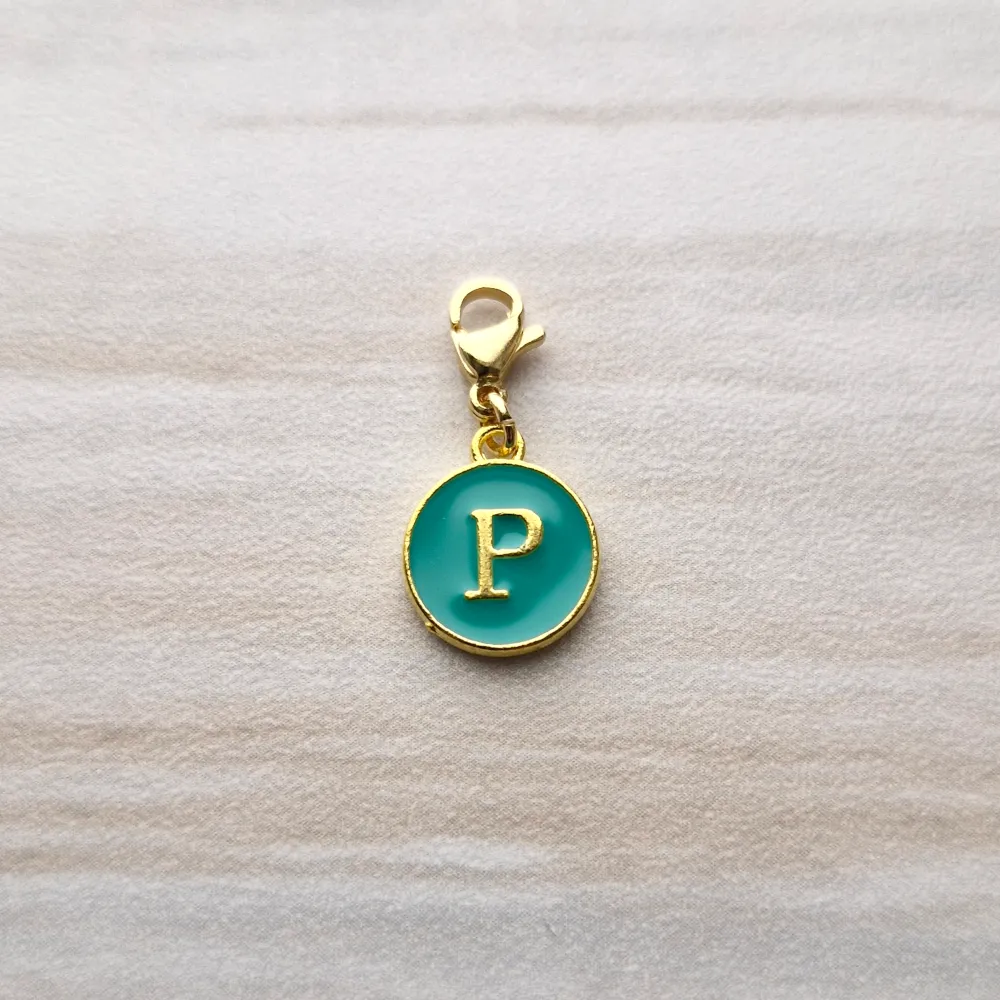 Mint Letter Charm