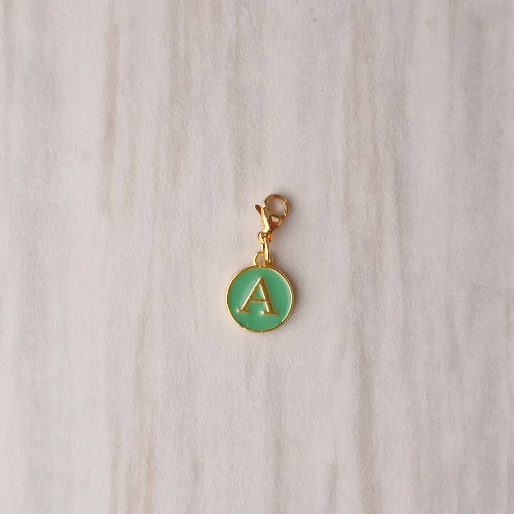 Mint Letter Charm