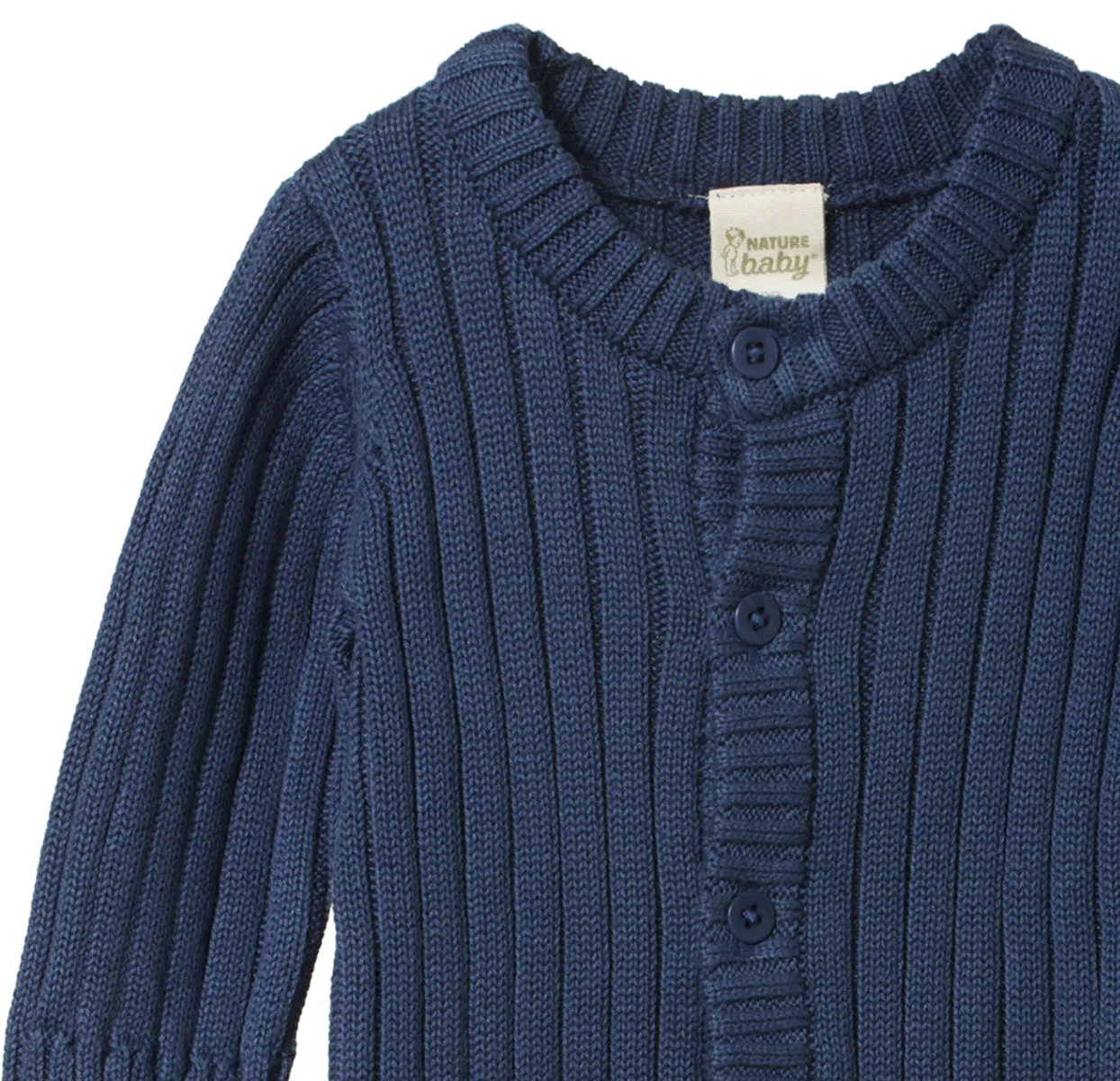 NATURE BABY LOU SUIT COTTON KNIT VINTAGE INDIGO