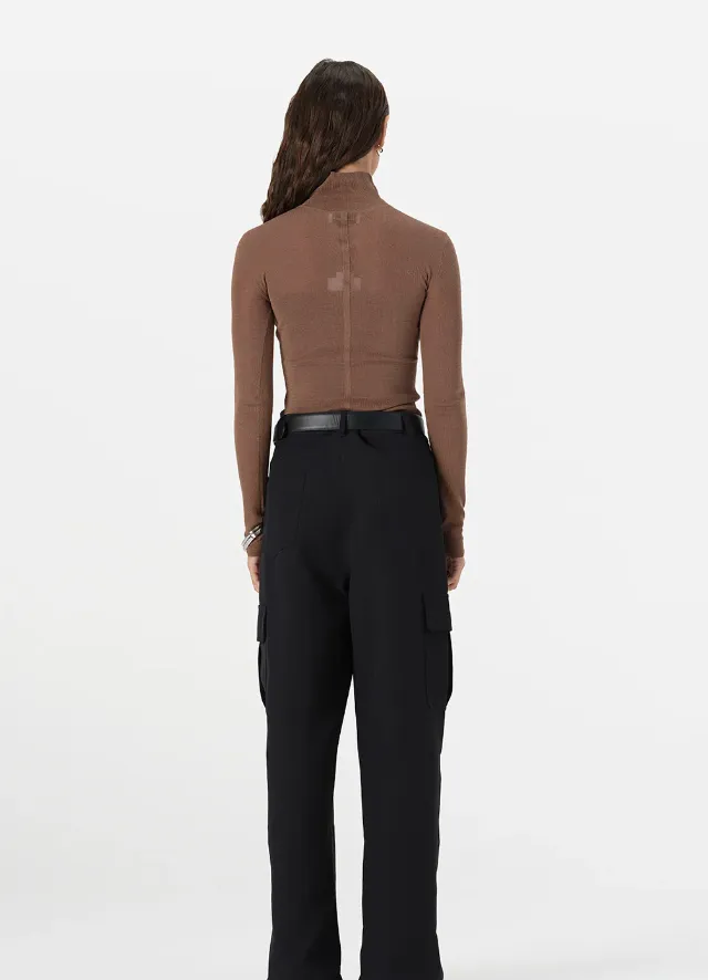 ODETTE KNIT TOP - TAN