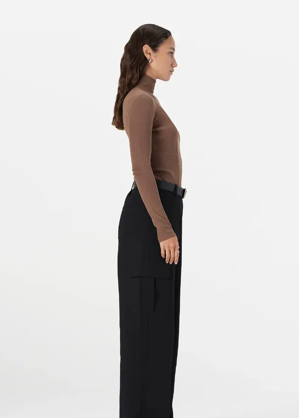 ODETTE KNIT TOP - TAN