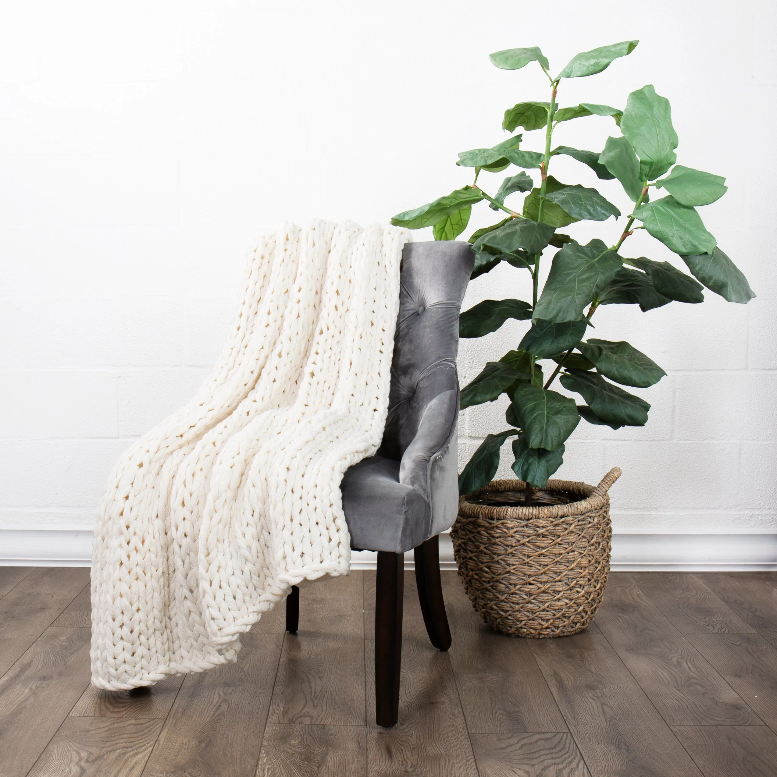 Oversized Chunky Knit Blanket