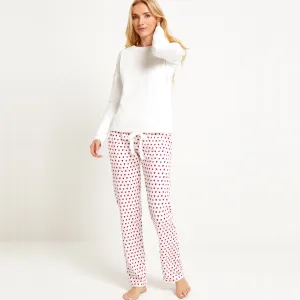 Pima Cotton White Top and Divine Lounge Trousers
