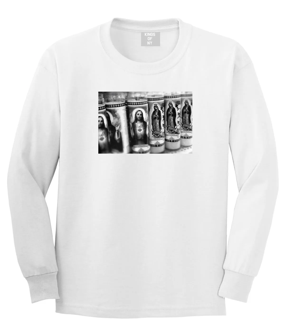 Religious Candles Photography by John Ramos Long Sleeve T-Shirt