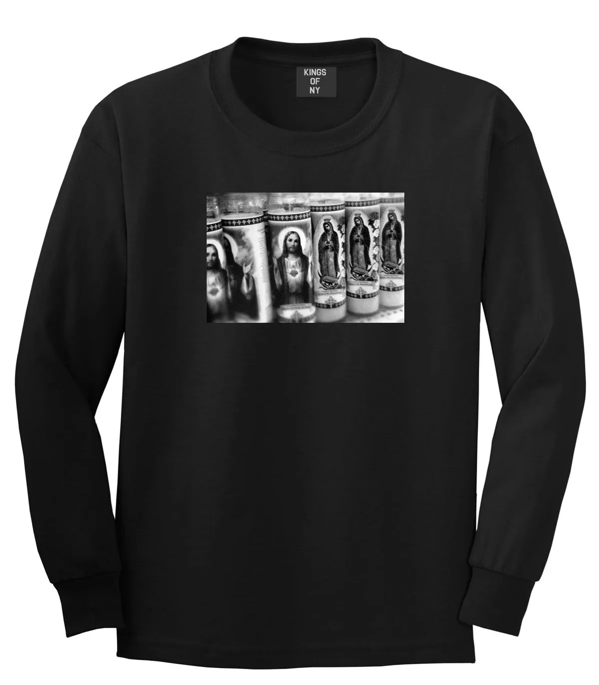 Religious Candles Photography by John Ramos Long Sleeve T-Shirt