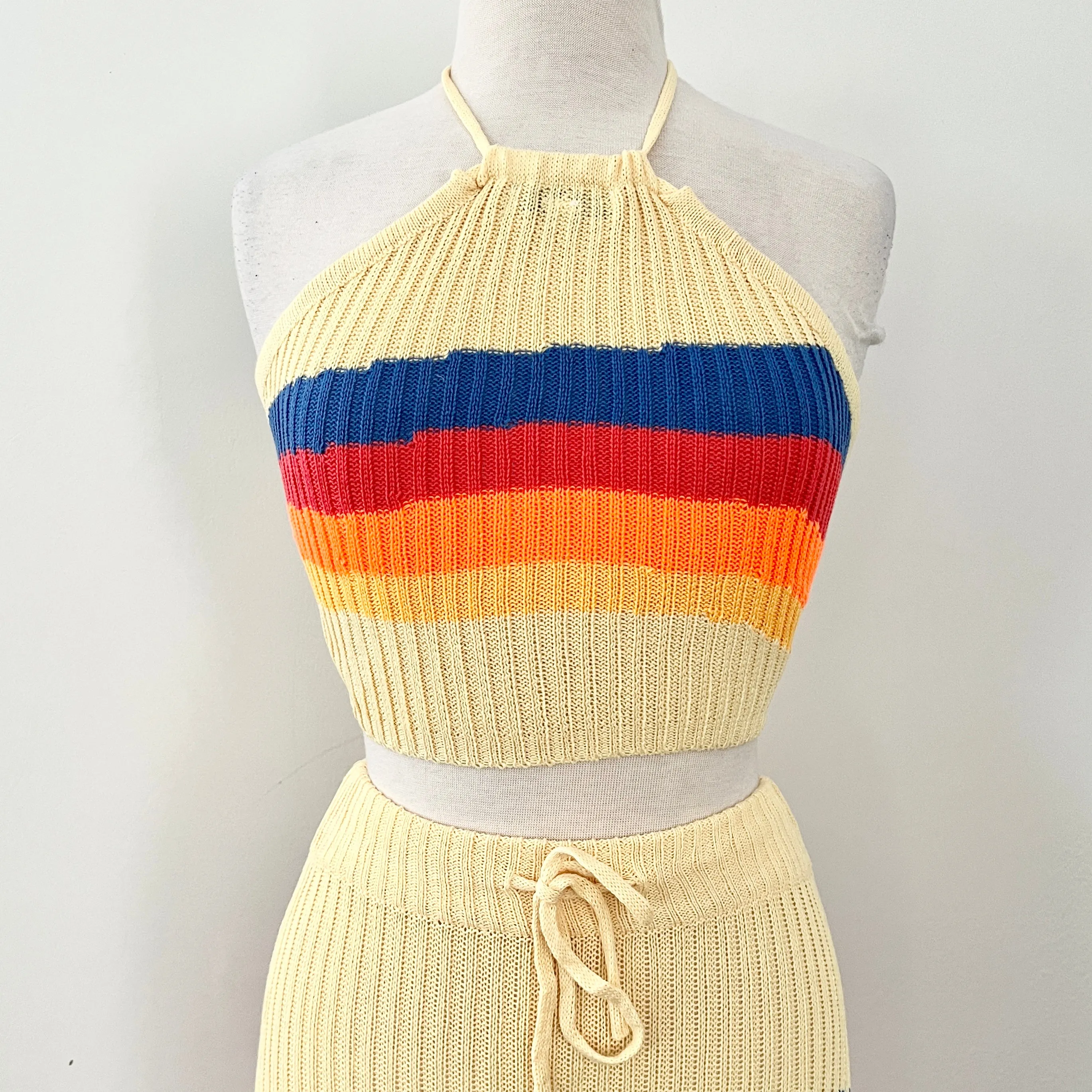Ride The Wave Halterneck Top - Ivory