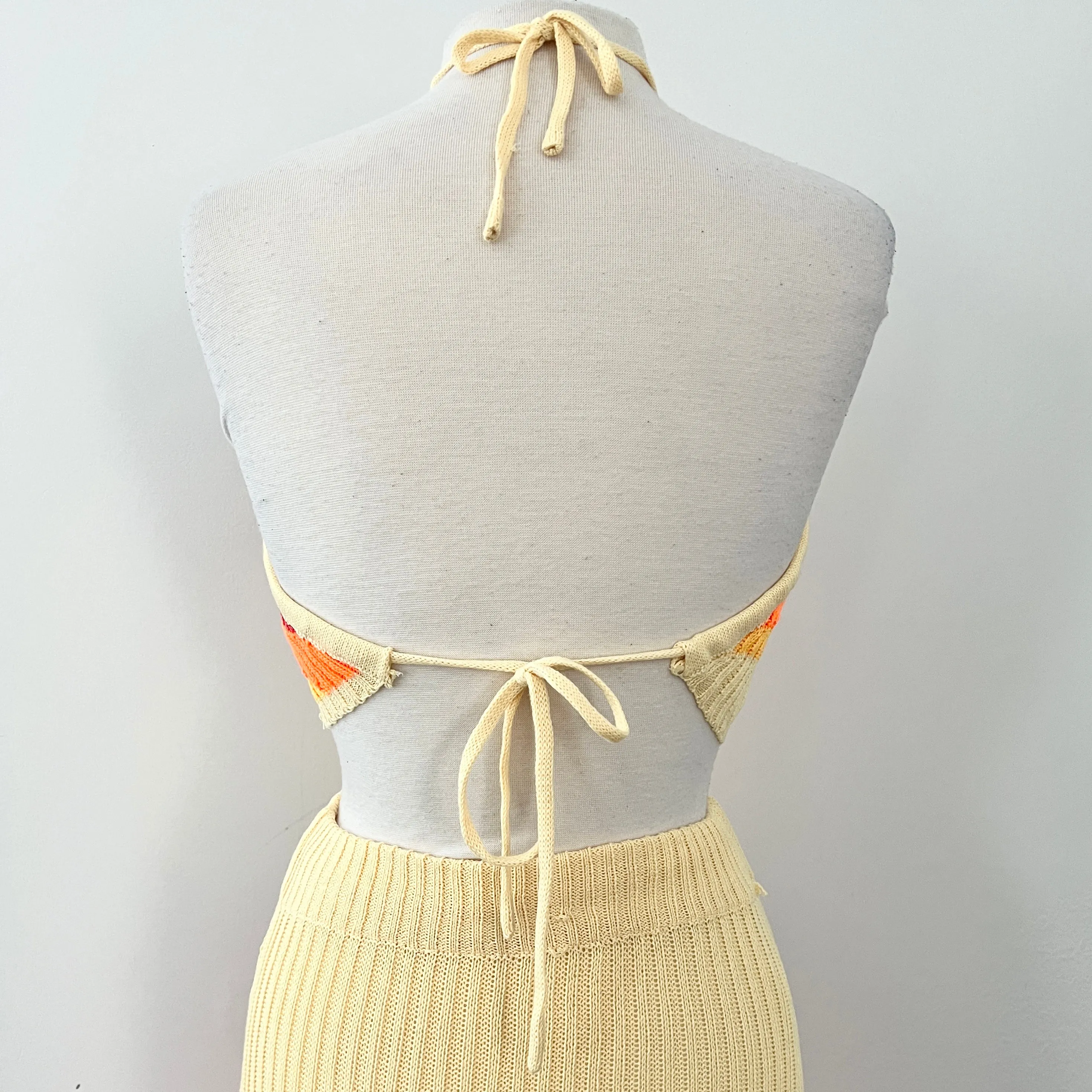 Ride The Wave Halterneck Top - Ivory