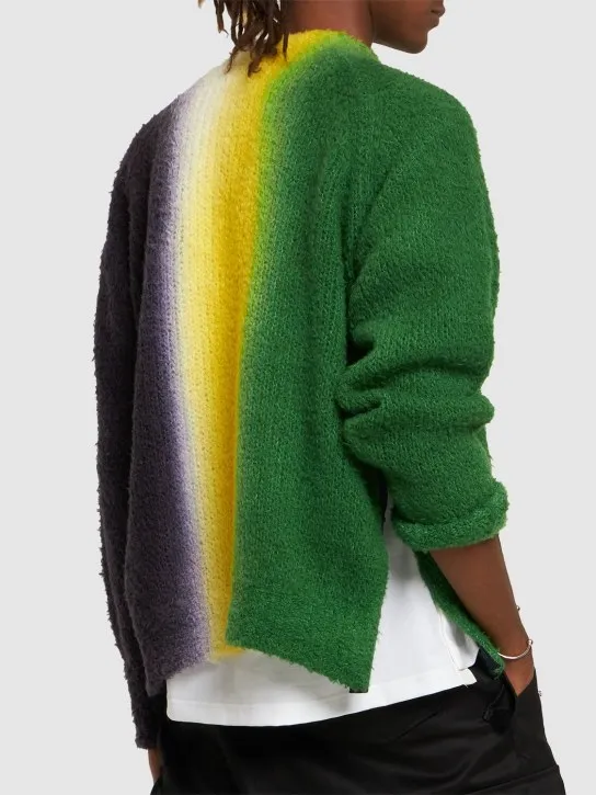 Sacai   Tie dye knit sweater 