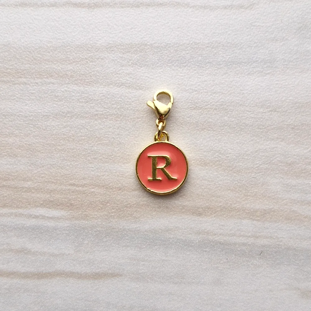 Salmon Letter Charm