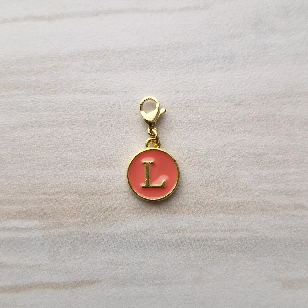 Salmon Letter Charm