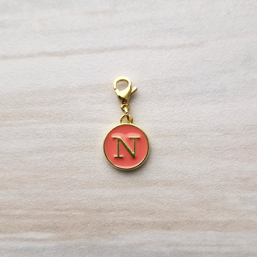 Salmon Letter Charm