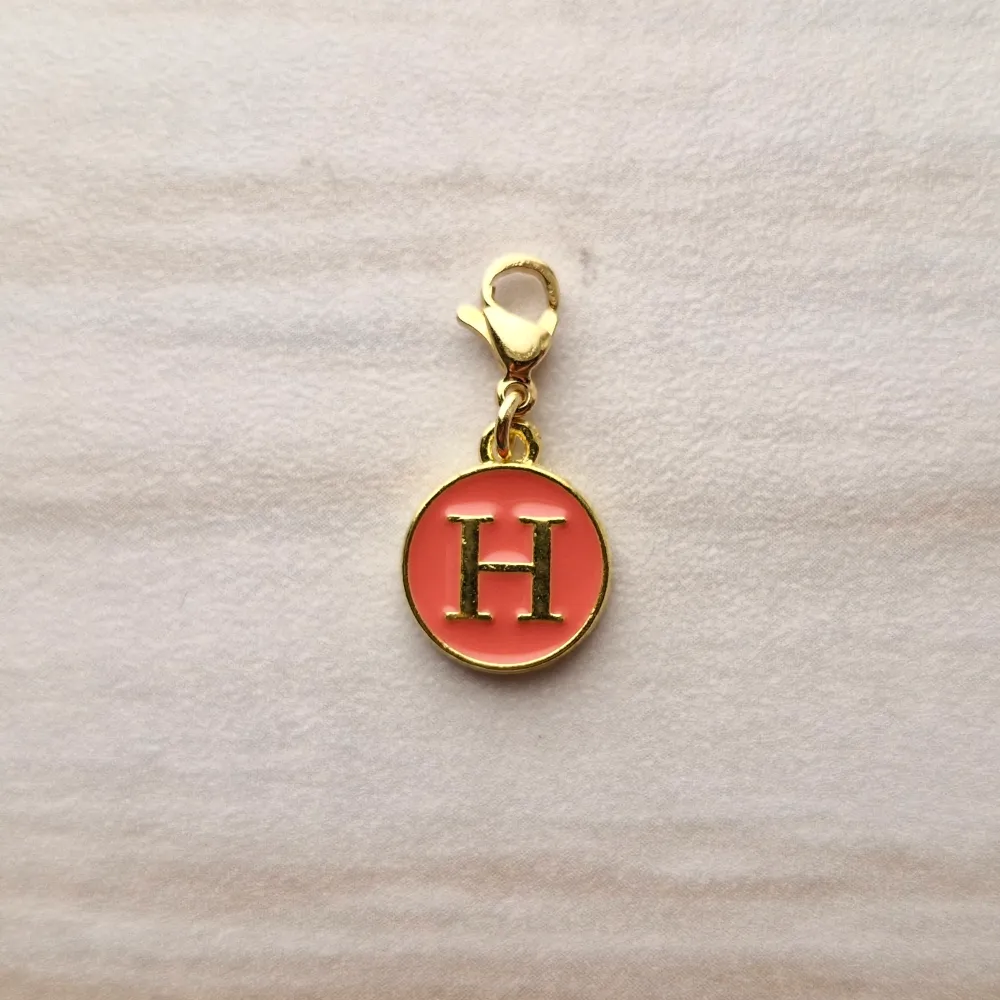 Salmon Letter Charm