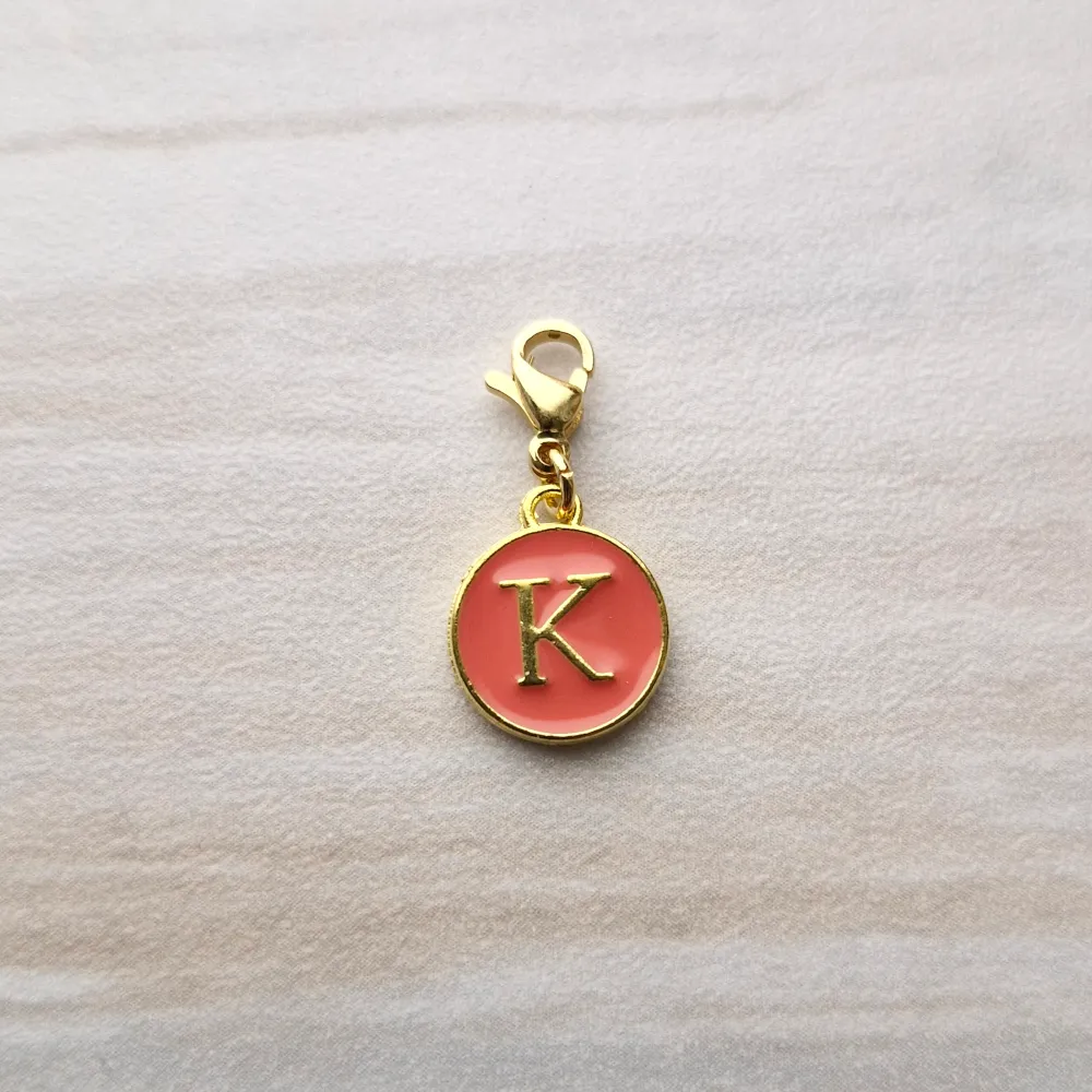 Salmon Letter Charm