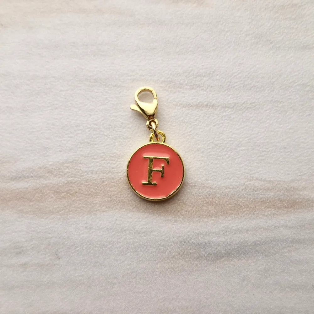 Salmon Letter Charm