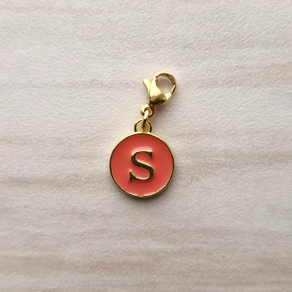 Salmon Letter Charm